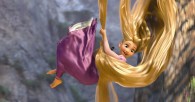 Rapunzel and her long hair by the her tower