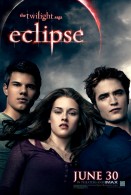 Twilight Saga Eclipse movie poster showing Bella, Jacob and Edward