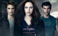 Twilight Saga Eclipse movie wallpaper image with Bella, Jacob and Edward