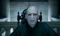 The evil Lord Voldemort in a scene from Harry-Potter-Deathly-Hallows