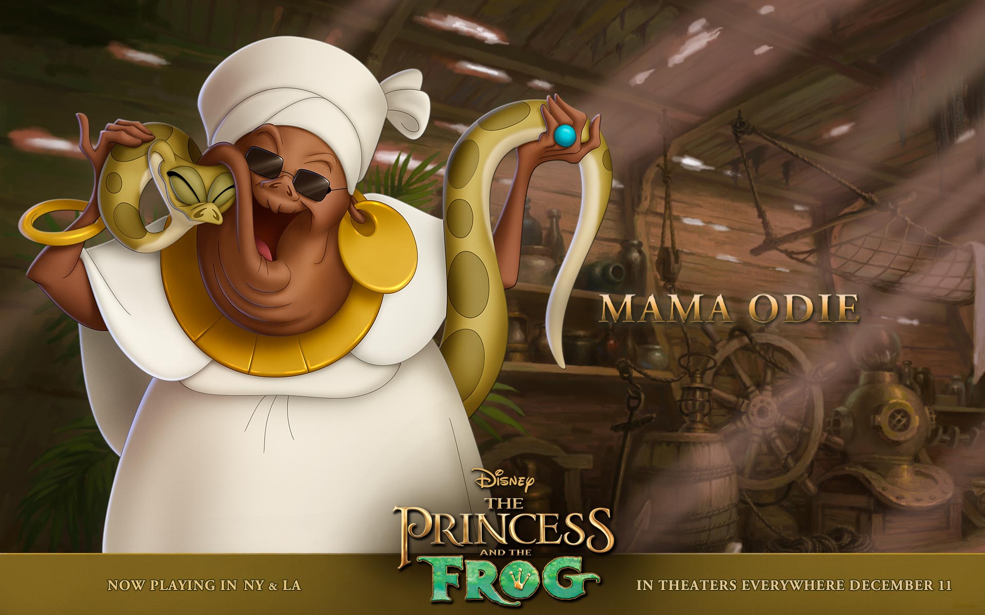 Mama Odie and Juju from Princess and the Frog Wallpaper.