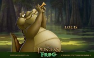 Louis the alligator playing his trumpet from Disney's Princess and the Frog wallpaper