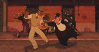 Prince Naveen dances with Lawrence from Disney's Princess and the Frog movie wallpaper