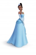 Tiana poses in a gown from the Disney movie Princess and the Frog wallpaper