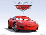 Michael Schumacher is a Ferrari F430 in the Disney Pixar movie Cars wallpaper