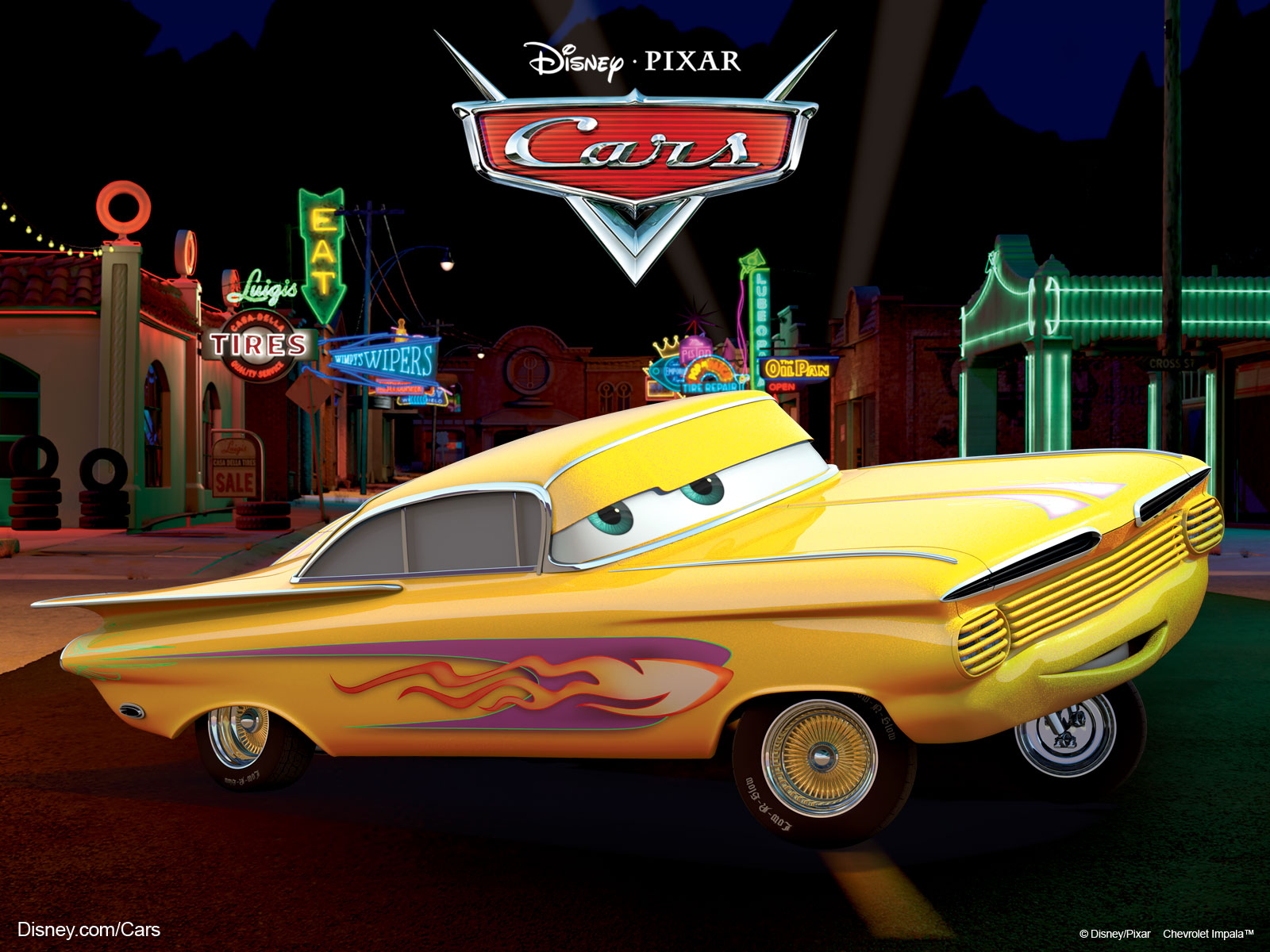 Luigi the Italian Car from Disney-Pixar's Cars Movie wallpaper - Cars ...