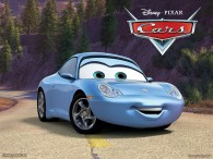 Sally the Porsche Carrera sports car from the Disney/Pixar CG animated movie Cars