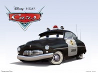Sheriff the police car from the Disney/Pixar CG animated movie Cars