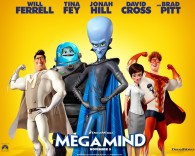 Movie poster with the cast of Megamind the CG animated movie from Dreamworks wallpaper