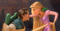 Rapunzel has Flynn all tied up from Disney's CG animated movie Tangled wallpaper