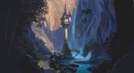 Rapunzel's tower concept art from Disney's animated movie Tangled wallpaper picture