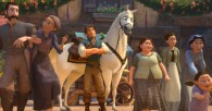Flynn and Maximus the horse from Disney animated movie Tangled wallpaper