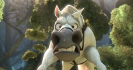 Maximus the horse all wet and grumpy from Disney animated movie Tangled wallpaper