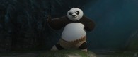 Po the panda doing martial arts poses from Kung Fu Panda movie wallpaper