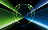 light tunnel from Disney's Tron Legacy movie wallpaper