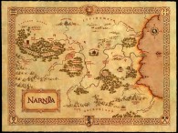 map of the world of Narnia wallpaper