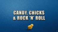 logo for the movie Hop which reads candy, chicks and rock n' roll wallpaper