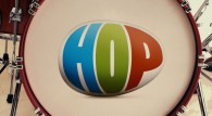 logo for the movie Hop on a bass drum wallpaper