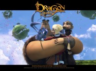 Gwizdo, Zoe, Lian Chu and Hector from the CG animated movie Dragon Hunters wallpaper