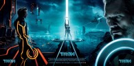 movie poster featuring the main characters from Disney's Tron Legacy wallpaper