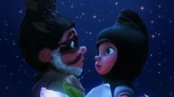 Gnomeo and Juliet meeting at night from Disney's Gnomeo and Juliet movie wallpaper