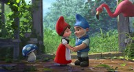 Gnomeo and Juliet hold hands from Disney's movie Gnomeo and Juliet Wallpaper