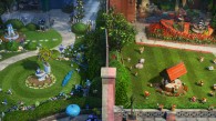 the red and blue gardens from Disney's Gnomeo and Juliet movie wallpaper