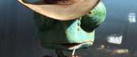 tough looking cowboy Rango the chameleon from the movie Rango wallpaper