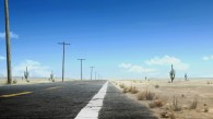 a road in the desert from the movie Rango wallpaper