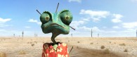 Rango the chameleon in the desert from the CG animated movie Rango wallpaper