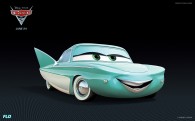 Flo from Disney's Cars 2 CG animated movie wallpaper