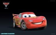 Lightning McQueen the race car from Disney's Cars 2 CG animated movie wallpaper