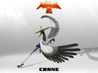Crane from Kung Fu Panda 2 Dreamworks CG animated movie wallpaper