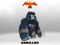 a gorilla from Kung Fu Panda 2 Dreamworks CG animated movie wallpaper