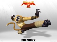 Monkey from Kung Fu Panda 2 Dreamworks CG animated movie wallpaper