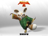 Master Shifu from Kung Fu Panda 2 Dreamworks CG animated movie wallpaper