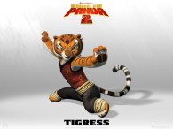 Tigress from Kung Fu Panda 2 Dreamworks CG animated movie wallpaper
