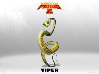 Viper the snake from Kung Fu Panda 2 Dreamworks CG animated movie wallpaper