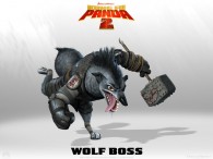 the wolf boss from Kung Fu Panda 2 Dreamworks CG animated movie wallpaper