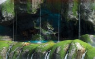 interior of the dragon grotto seen in Kung Fu Panda 2 movie wallpaper