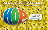 lots of chicks surrounding the movie logo for Hop from the animated movie Hop wallpaper picture