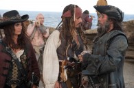 Jack Sparrow, Blackbeard and Angelica from Pirates of the Caribbean On Stranger Tides movie wallpaper