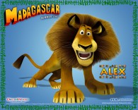 Alex the lion from the Madagascar CG animated movies wallpaper