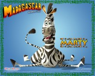 Marty the zebra from Dreamworks Madagascar animated movies wallpaper