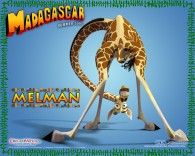Melman the giraffe from Dreamworks Madagascar animated movies wallpaper