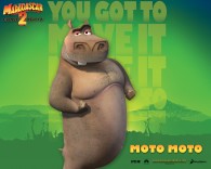 Moto Moto the hippo from Dreamworks Madagascar animated movies wallpaper