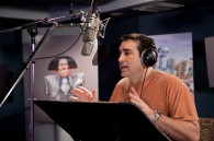 Rob Riggle recording lines for O'Hare in Dr. Seuss' The Lorax Movie wallpaper