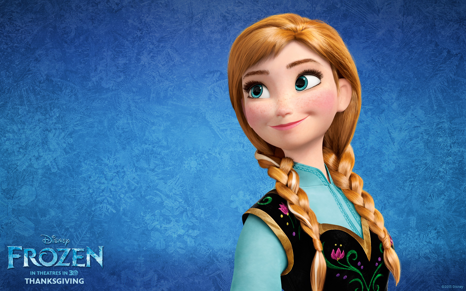 Princess Anna from Disney's Frozen Desktop Wallpaper