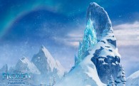 The ice castle from Disney's movie Frozen wallpaper