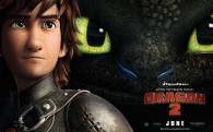 Hiccup and Toothless from How to Train Your Dragon 2 movie wallpaper